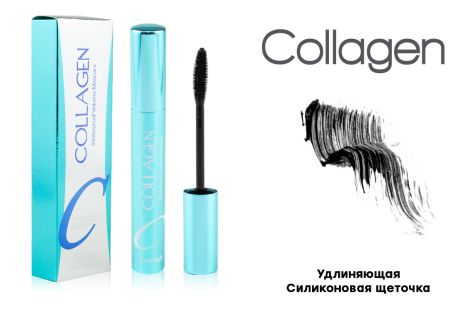 Стойкая тушь Collagen Enough, Удлиняющая