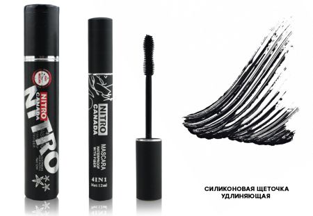 Стойкая тушь Nitro Canada Mascara Black, Удлиняющая