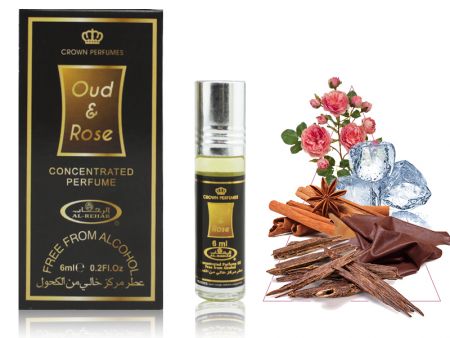 Al Rehab масляные духи Oud & Rose, 6 ml (Женский)