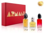 Набор GIORGIO ARMANI RED COLLECTION, Edp, 3 по 25 ml (ЛЮКС ОАЭ)