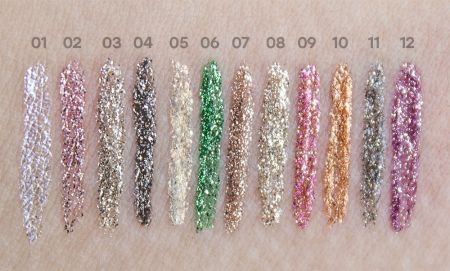 Стойкая цветная подводка Karite Glitter Eyeliner, тон 02