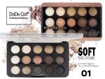 Тени DO DO GIRL Soft Rose, матовые+сатиновые, 15 цветов, ТОН 01