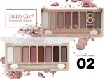 Тени Do Do Girl DELICATE AND DOCILE,матовые+перламутровые, 8 цветов ТОН 02