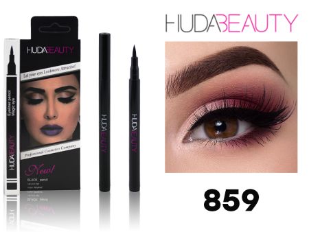 Водостойкая подводка-маркер HUDA BEAUTY черная (арт. 859)